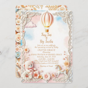 Whimsical & Elegant Baby Shower Invitation