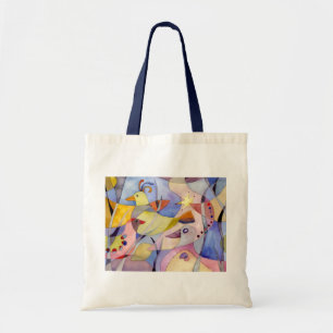 Whimsical Elegant Watercolor Birds Tote Bag