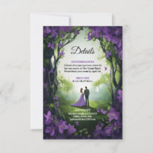 Whimsical Enchanted Garden Details Card