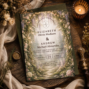 Whimsical Enchanted Woodland Wedding Invitation