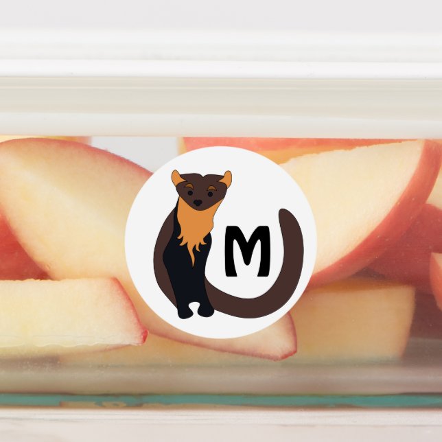Whimsical European Pine Marten Waterproof (Affixed)