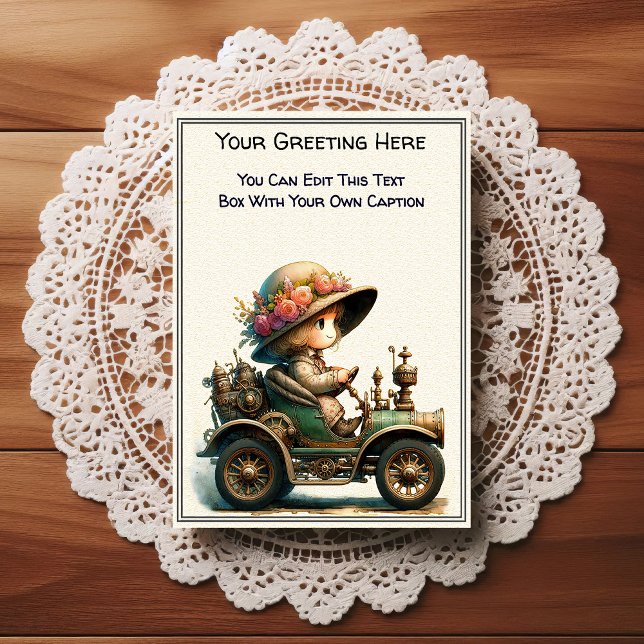 Whimsical Everyday Sentiment Steampunk Art   Postcard (Creator Uploaded)
