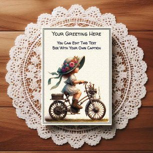 Whimsical Everyday Sentiment Steampunk Art   Postcard
