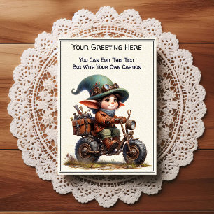 Whimsical Everyday Sentiment Steampunk Art   Postcard
