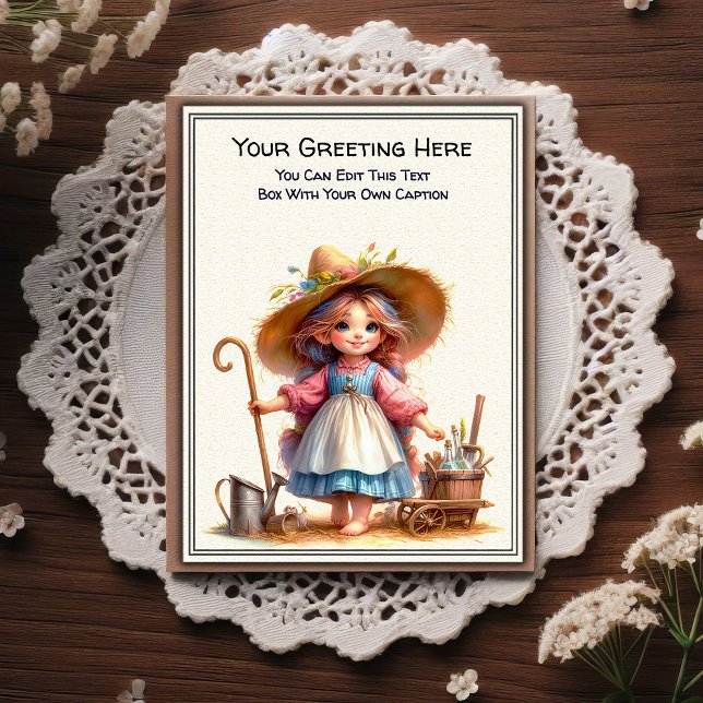 Whimsical Everyday Sentiment Storybook Art   Postcard (Creator Uploaded)