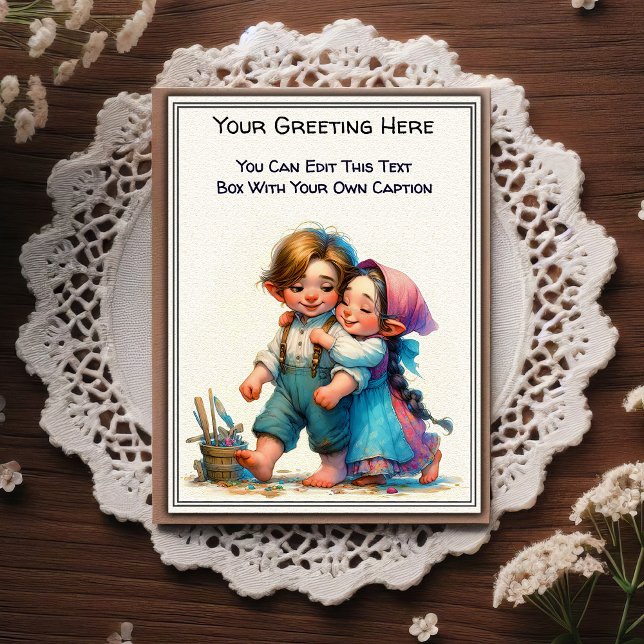 Whimsical Everyday Sentiment Storybook Art   Postcard (Creator Uploaded)