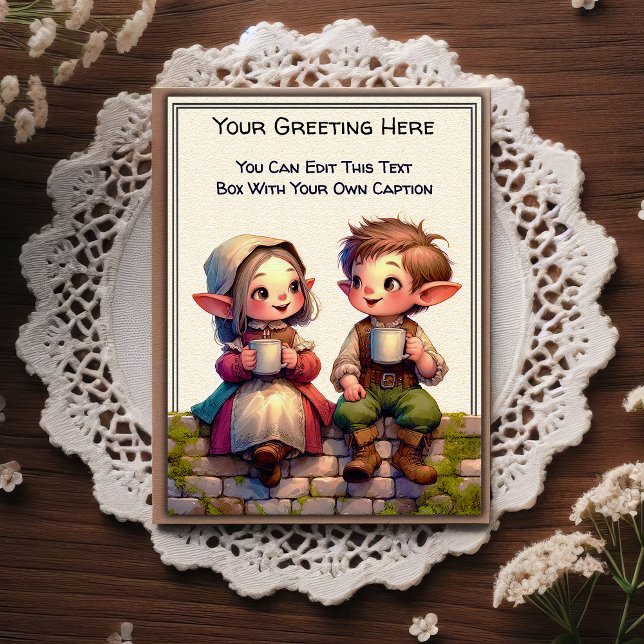 Whimsical Everyday Sentiment Storybook Art   Postcard (Creator Uploaded)