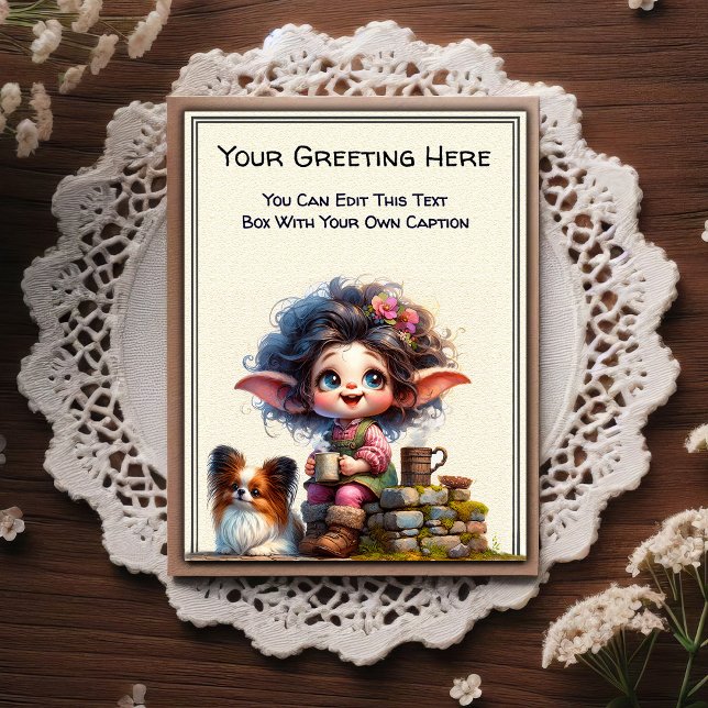 Whimsical Everyday Sentiment Storybook Art   Postcard (Creator Uploaded)
