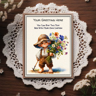 Whimsical Everyday Sentiment Storybook Art   Postcard