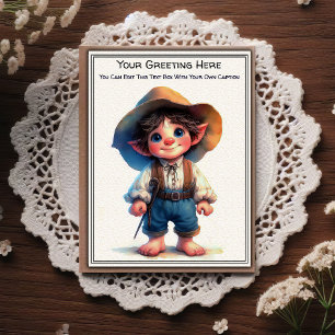 Whimsical Everyday Sentiment Storybook Art   Postcard