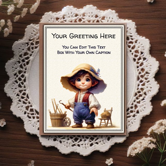 Whimsical Everyday Sentiment Storybook Art   Postcard (Creator Uploaded)