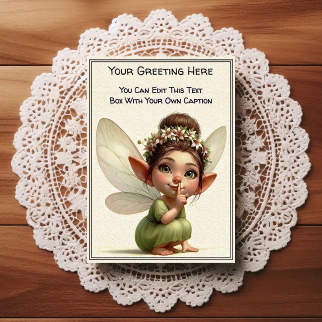 Whimsical Everyday Sentiment Storybook Fairy Postcard (Creator Uploaded)