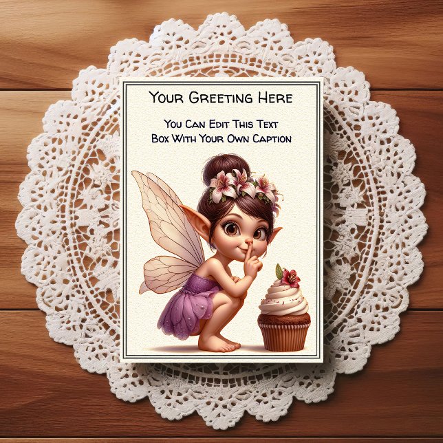 Whimsical Everyday Sentiment Storybook Fairy Postcard (Creator Uploaded)