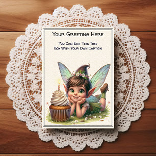 Whimsical Everyday Sentiment Storybook Fairy Postcard