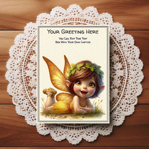 Whimsical Everyday Sentiment Storybook Fairy Postcard