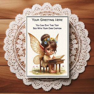 Whimsical Everyday Sentiment Storybook Fairy Postcard