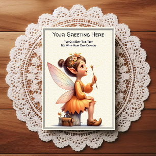 Whimsical Everyday Sentiment Storybook Fairy Postcard