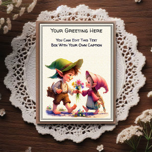 Whimsical Everyday Sentiment Vintage Art Postcard