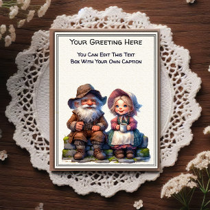 Whimsical Everyday Sentiment Vintage Art Postcard