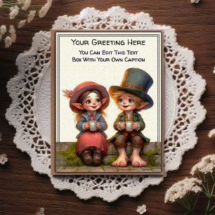 Whimsical Everyday Sentiment Vintage Art Postcard