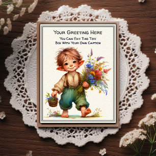 Whimsical Everyday Sentiment Vintage Art Postcard