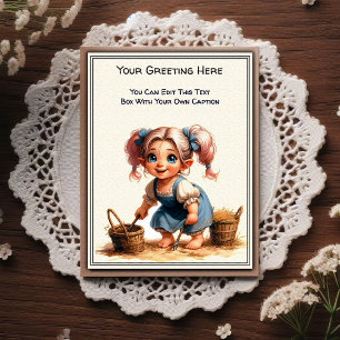 Whimsical Everyday Sentiment Vintage Art Postcard