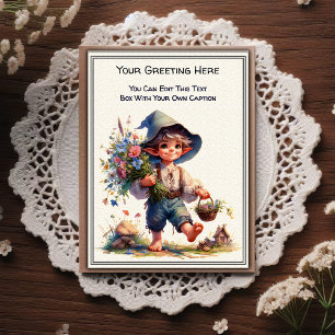 Whimsical Everyday Sentiment Vintage Art Postcard