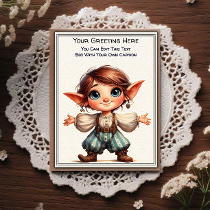 Whimsical Everyday Sentiment Vintage Art Postcard