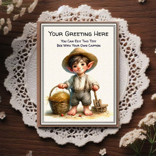 Whimsical Everyday Sentiment Vintage Art Postcard