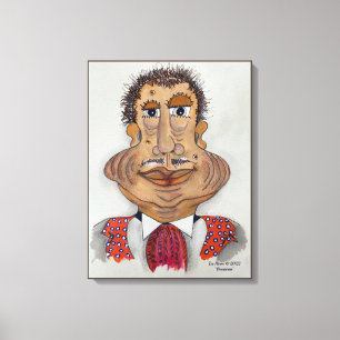 Whimsical Face canvas wall picture celebrating joy