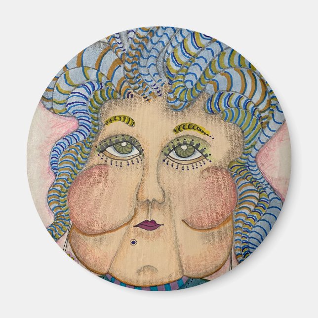 Whimsical Face Magnet (Front)