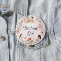 Whimsical Fairies Birthday Flower Garden Meadow