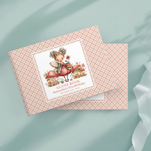 Whimsical Fairy 8th Birthday Floral Guest Book