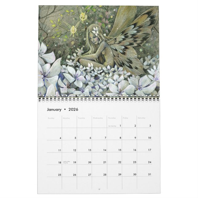 Whimsical Fairy Art Calendar 2015 (Jan 2026)