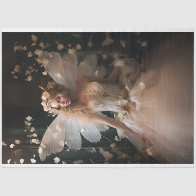 Whimsical Fairy Aura Decoupage  Tissue Paper (Front)