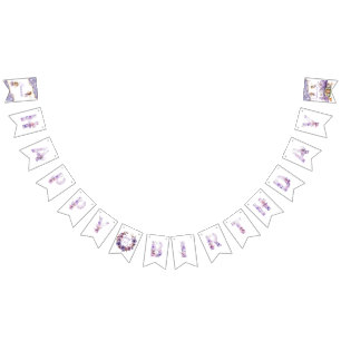 Whimsical Fairy Birthday Party Bunting Flags
