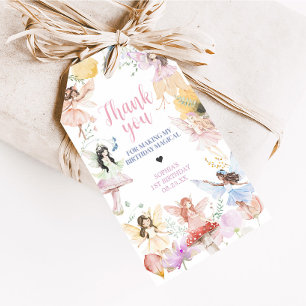 Whimsical Fairy First Birthday Party Favor Tags