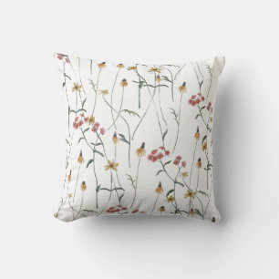Whimsical Fairy Garden Throw Pillow