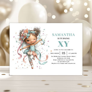 Whimsical Fairy Girl 2nd Birthday Magical Pastel  Invitation
