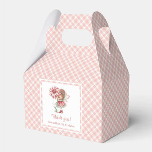 Whimsical Fairy Girl Blush Floral Birthday Favour  Favor Box