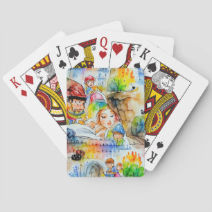 Whimsical Fairy Tale Illustration Playing Cards