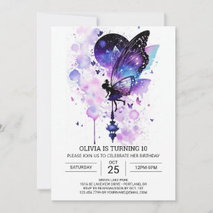 Whimsical Fairycore Birthday Bliss Invitation