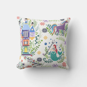 Whimsical Fairytale Folk Art Jeter Oreiller