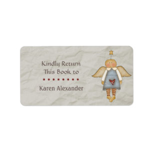 Whimsical Faith Angel Book Return Label