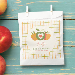  Whimsical Fall Apple Theme Baby Shower Green Favour Bag