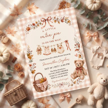 Whimsical Fall Little Cutie Pie Baby Shower