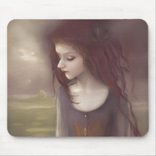 Whimsical Fantasy Little Fairy Mouse Pad