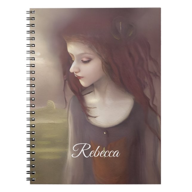 Whimsical Fantasy Little Fairy Notebook (Front)