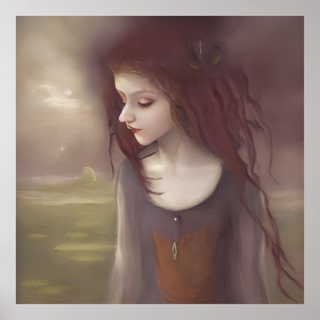 Whimsical Fantasy Little Fairy Poster (Front)