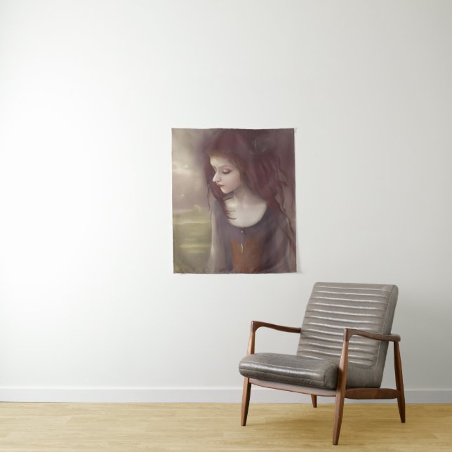 Whimsical Fantasy Little Fairy Tapestry (In Situ)